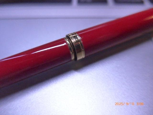 美品！貴重　ウォーターマン 万年筆 レディ シャーロット レッドラッカー EF