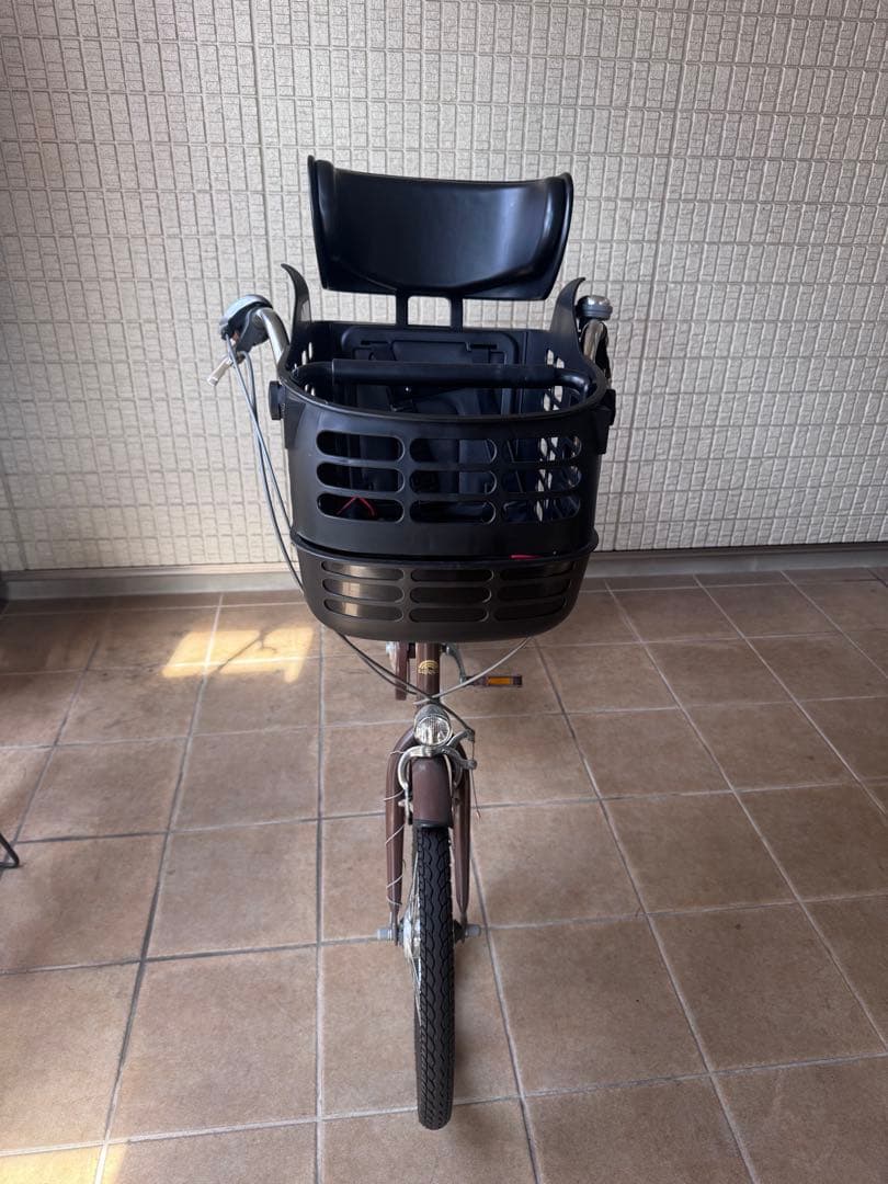 coloco シティサイクル ブラウン 前面バスケット付き