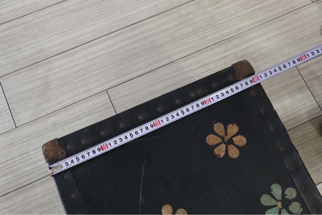 アメリカン　ヴィンテージ　家具　収納ボックス　トランク　アンティーク　花柄