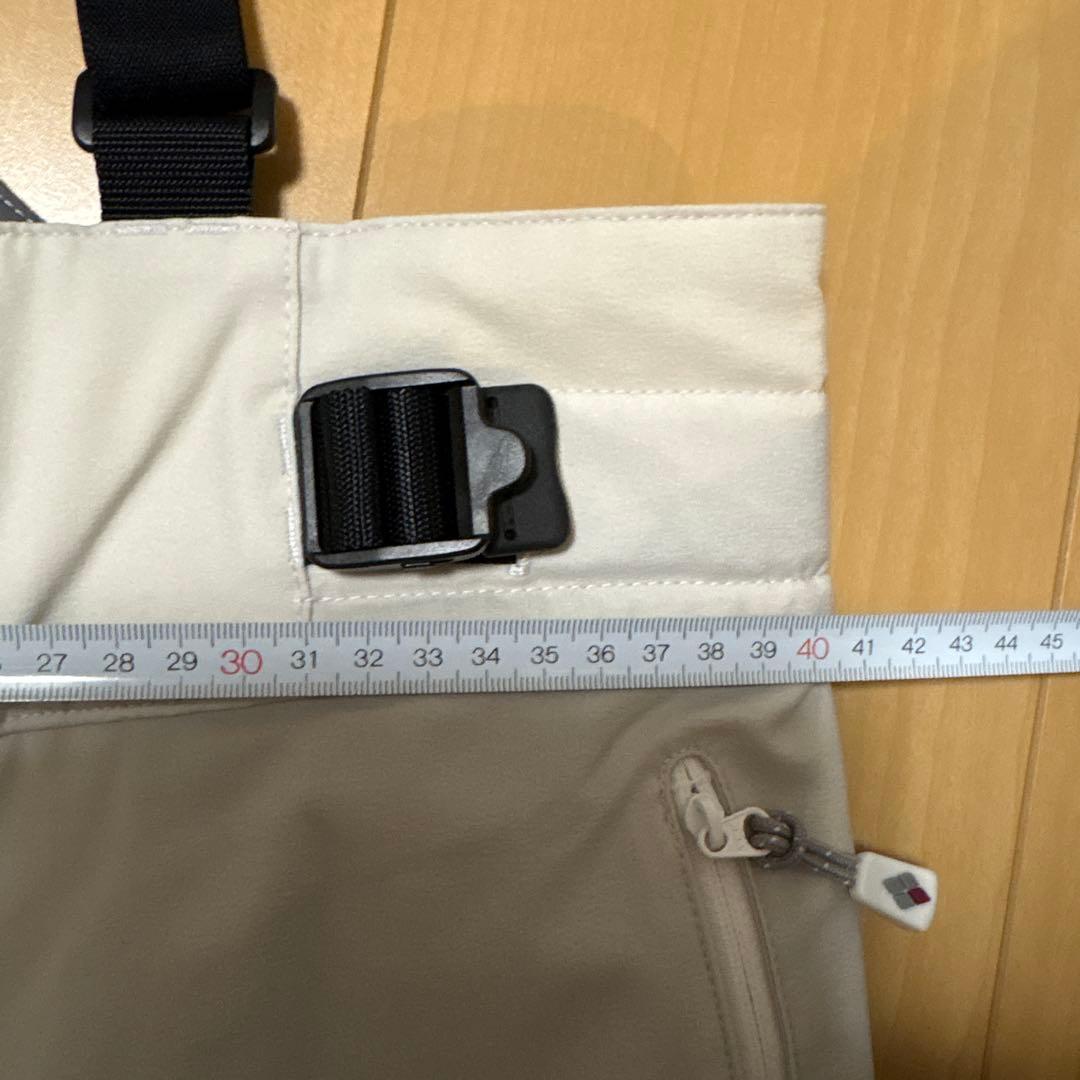 ⚫︎専用です‼️モンベル　スキーウェア　パンツ　ホワイト サスペンダー付き