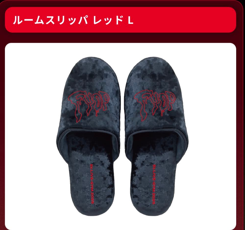 B'z　FYOP2025 スリッパ Ｌ