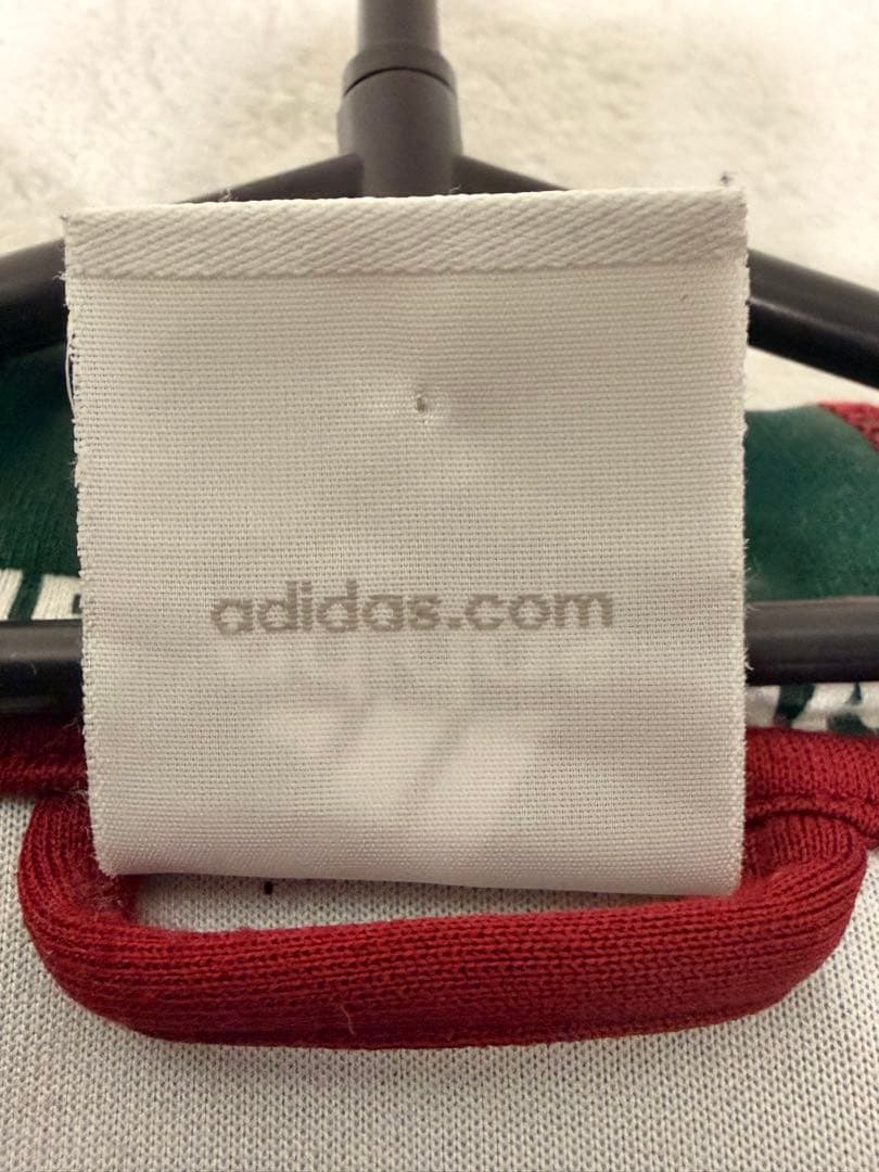 adidas フルジップパーカー 赤白 フルミネンセFC サイズM