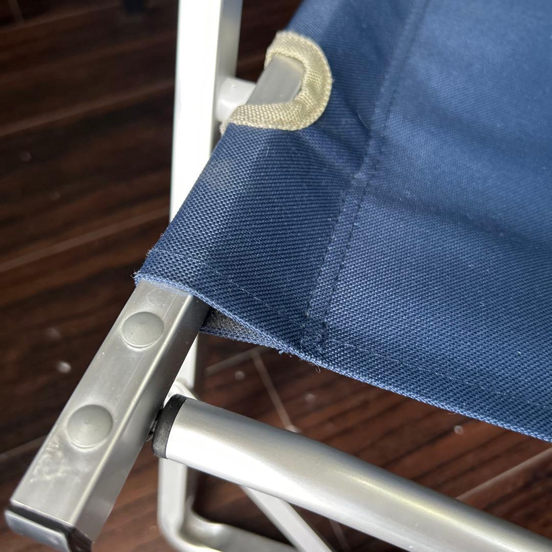 Colemanアウトドアチェア グレーとネイビー二脚セット　キャンプ　海川プール