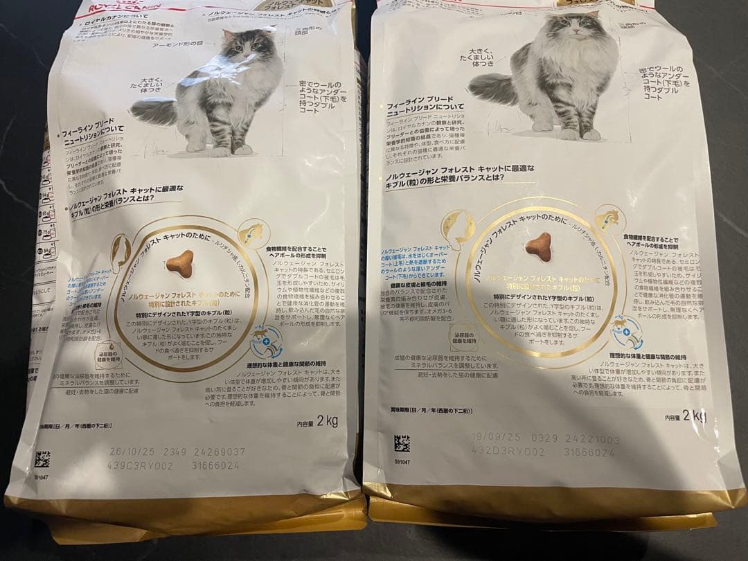 ロイヤルカナン　ノルウェージャン　フォレストキャット　2kg×2袋