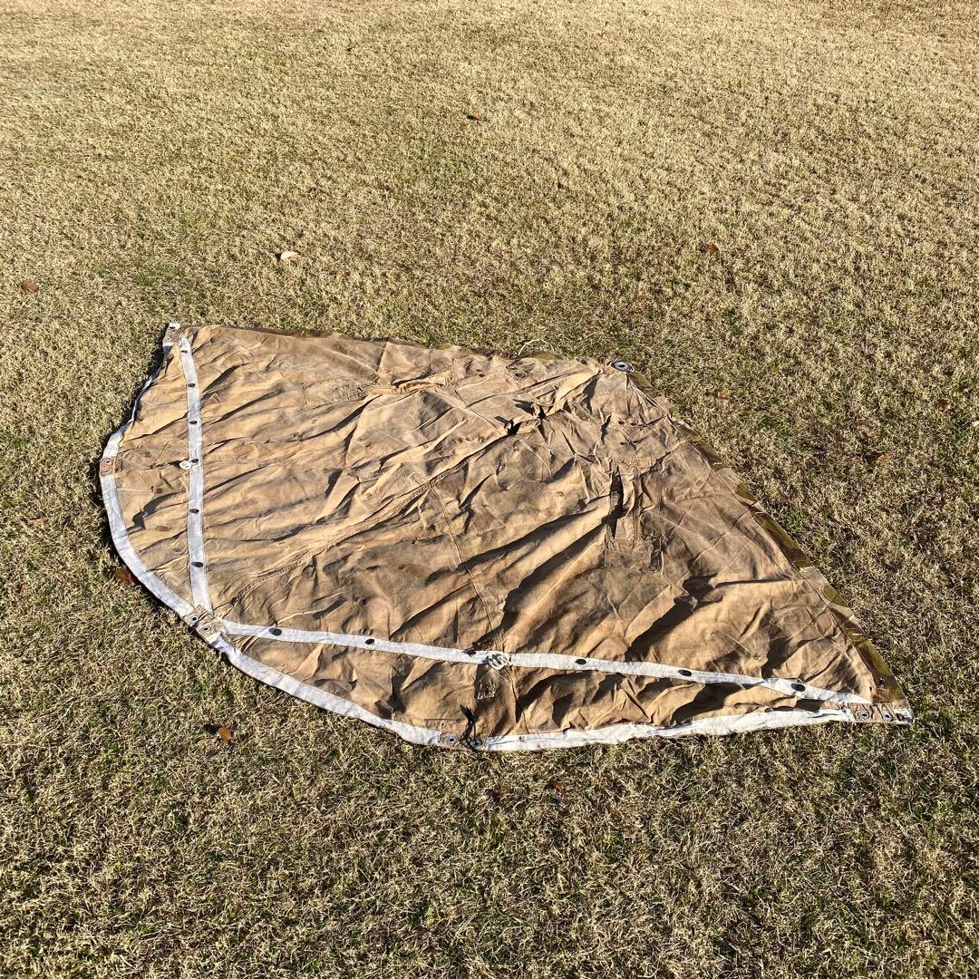 【超レア】ハンガリー軍幕　初期型　扇型　２枚①　迷彩　ハリケーンカモ　ミリタリー
