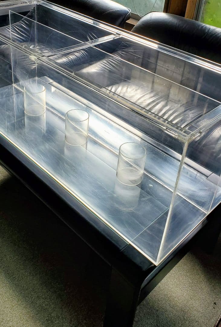 特注No3 水槽 オールクリア W120×D45×H45cm 値下げ不可