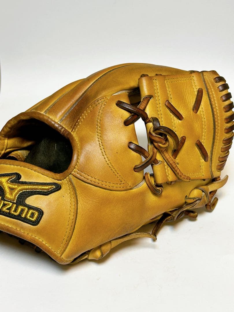 【即使用可・良型】硬式グローブ ミズノプロ 内野用 クリーニング・オイルメンテ済