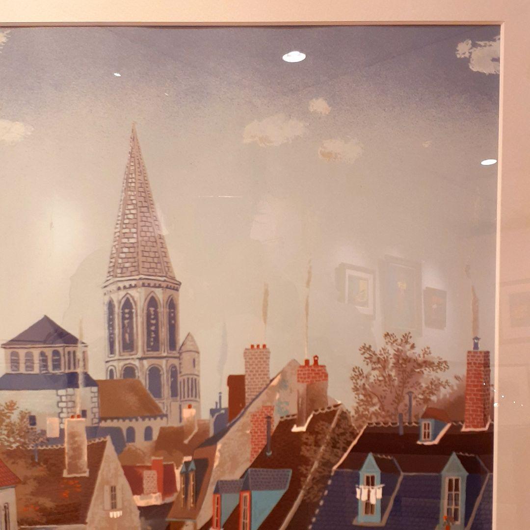 フランス輸入　リトグラフ　MICHEL DELACROIX　ドラクロワ　風景画