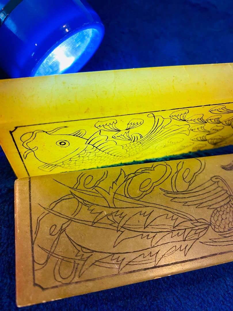 中国美術品寿山石田黄石凍石印章2点セット289 g TA1152。