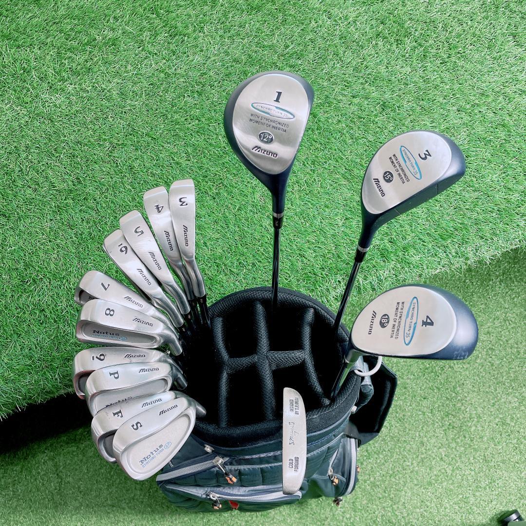 ミズノ シンクロターン メンズ ゴルフクラブ セット 14本 N2399
