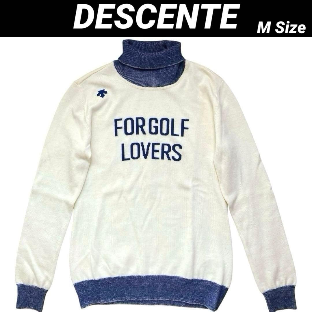 【美品】 デサント DESCENTE レディース タートルネックセーター M