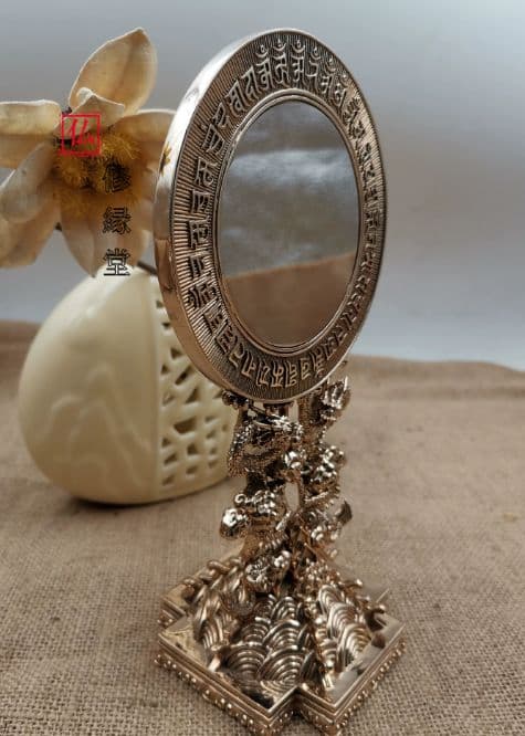 【修縁堂】密教法具古美術品 準提鏡 辟邪 開運 芸品 置物 法器 法具