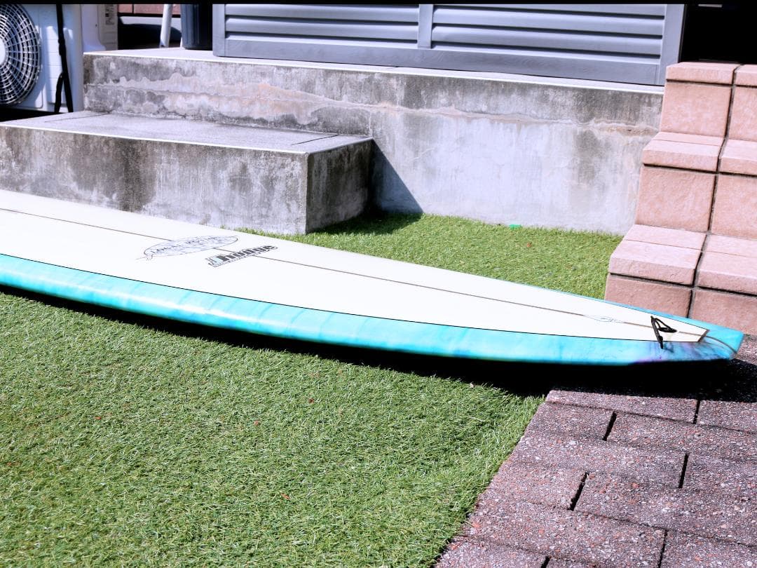 ロングボード9.4f ローカルモーション フィン ニットカバー付 マーブルカラー