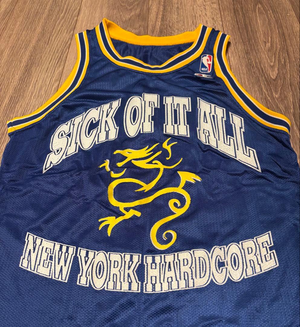 ビンテージSICK OF IT ALL NBA championバスケジャージ