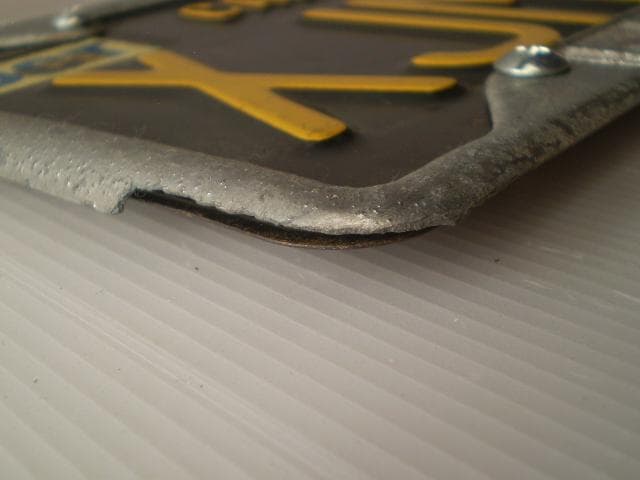 XJM 717' California'カルフォルニアライセンスプレート。