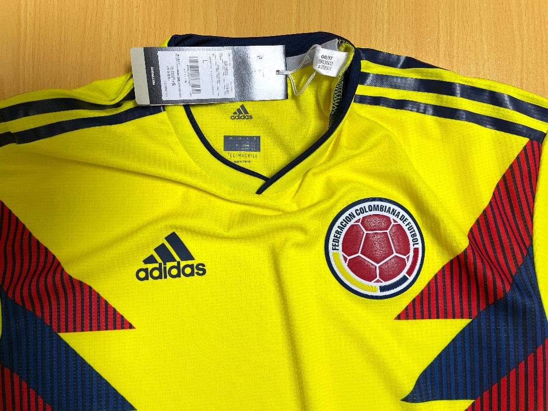 コロンビア代表 2018 ホーム ユニフォーム 日本Ｌ オーセンティック 正規品