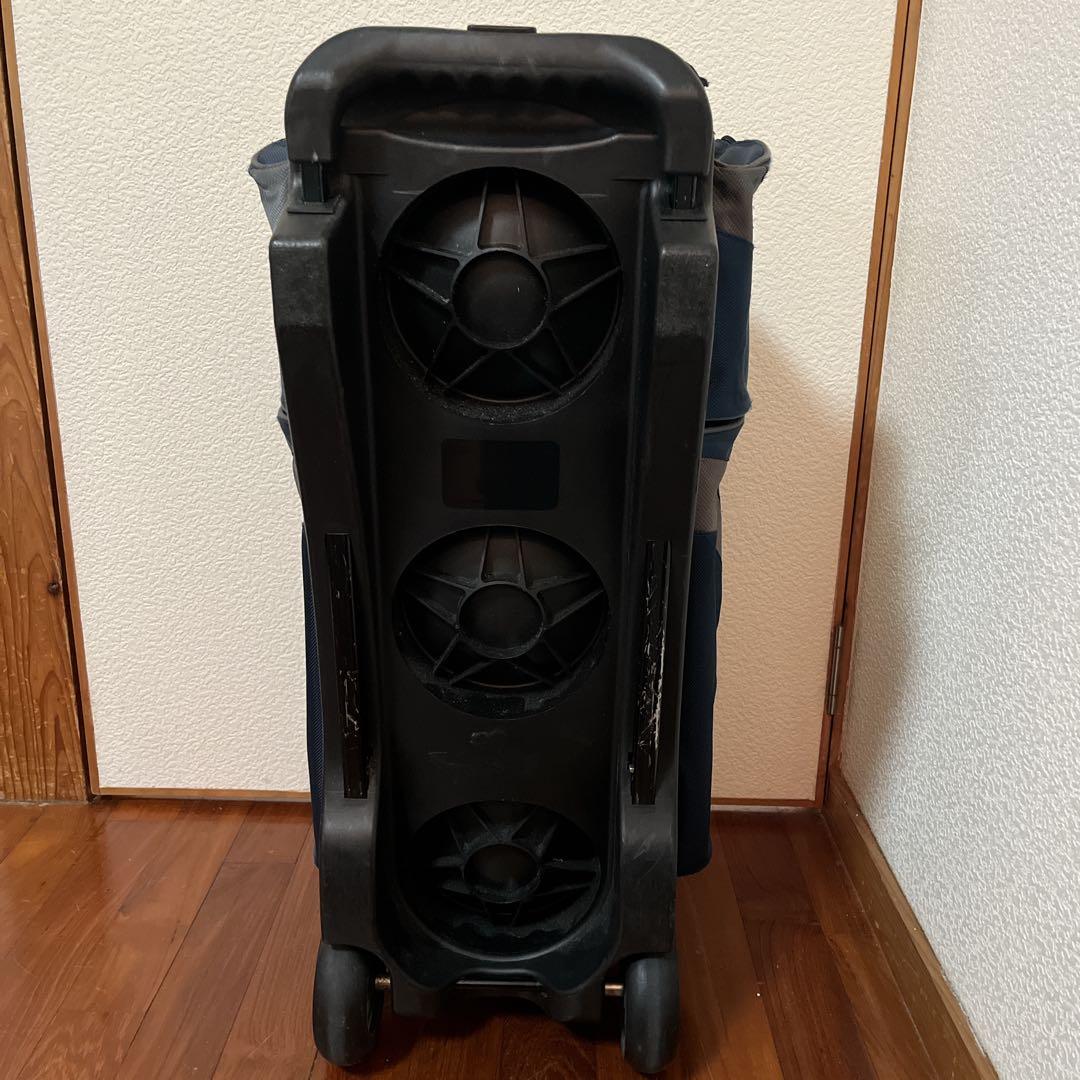 【希少品】 Ebonite ボウリング用バッグ 3個入り　キャリー　ネイビー