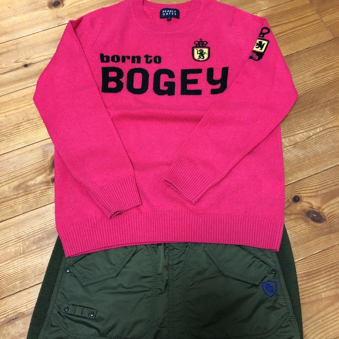 パーリーゲイツニット美品　ピンク