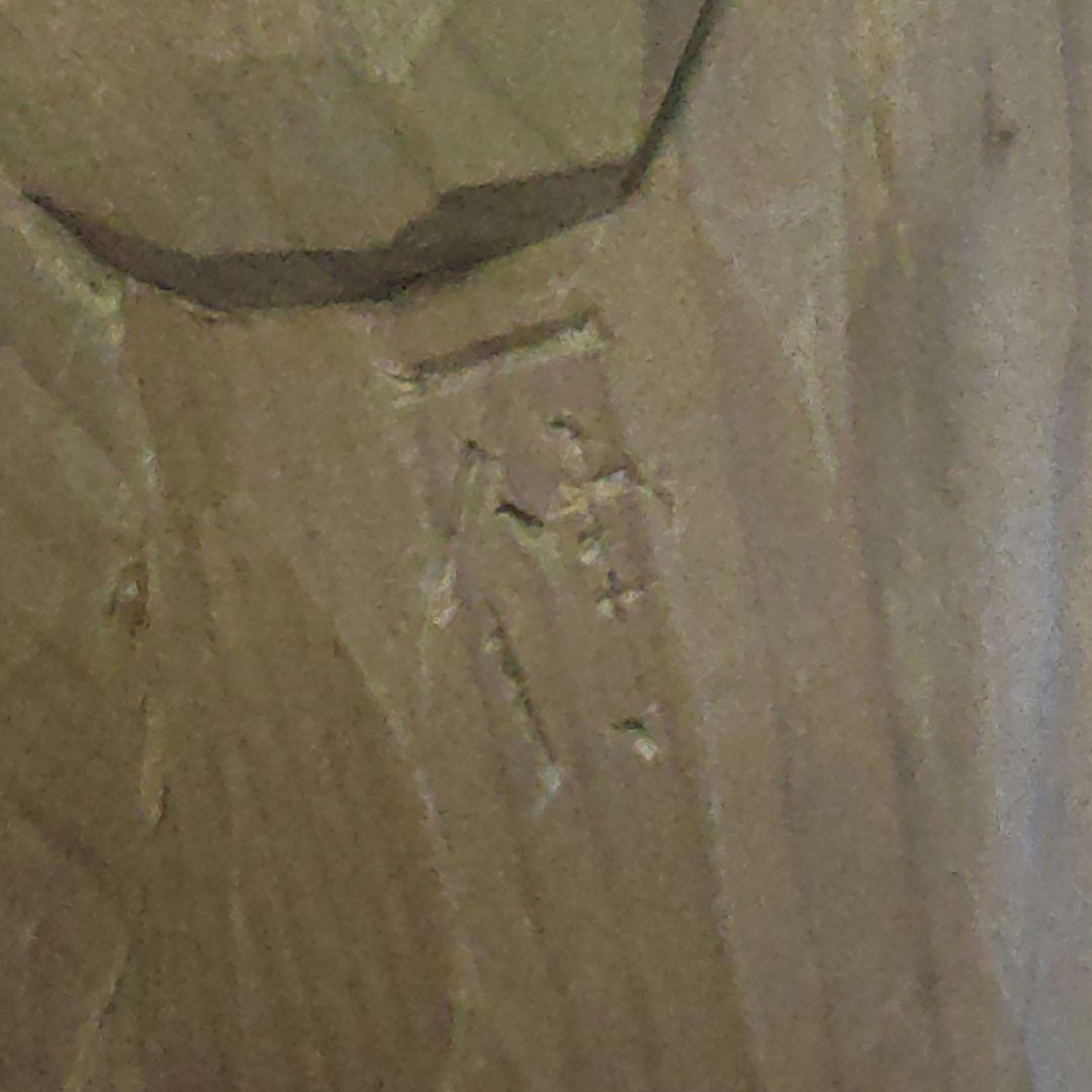 達磨大師　永富一伸　一刀彫　木彫　置物 　ミ10