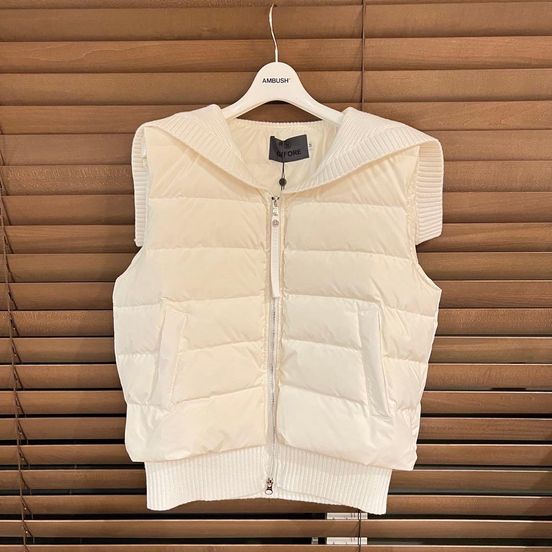 【白L】G/FORE ジーフォア ゴルフ レディース ダウンベスト