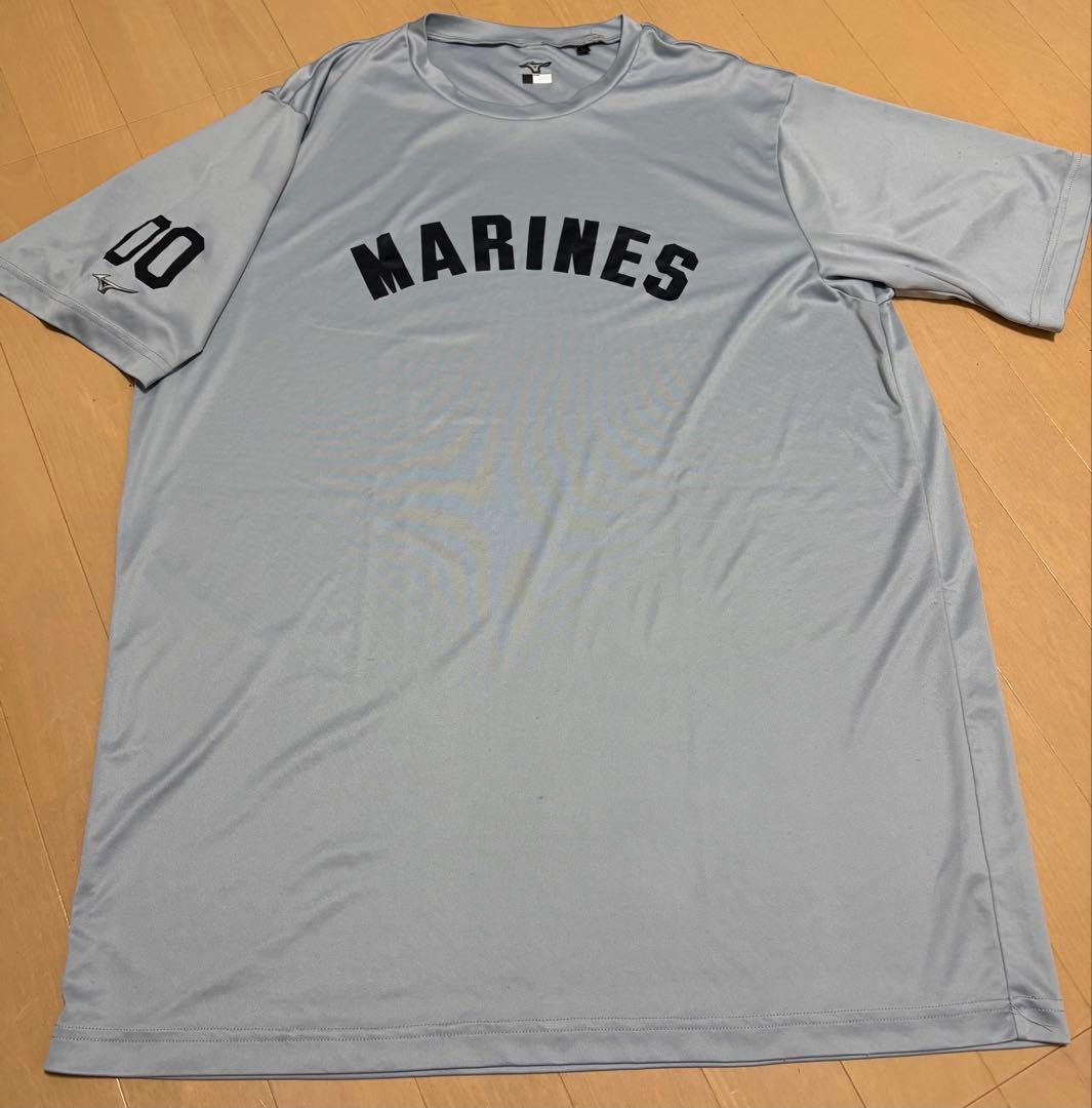 【実使用】千葉ロッテマリーンズ　プラクティスシャツ