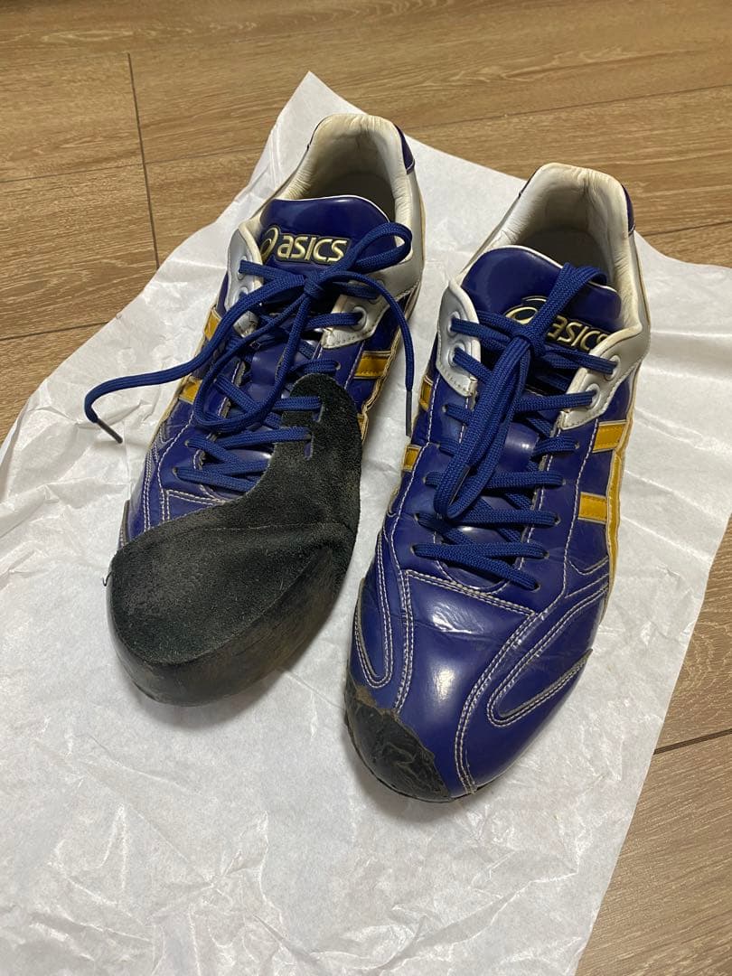 ASICS オーダースパイク 27.0cm ネイビー/ゴールド