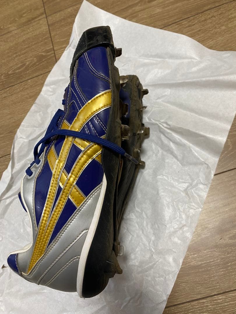 ASICS オーダースパイク 27.0cm ネイビー/ゴールド