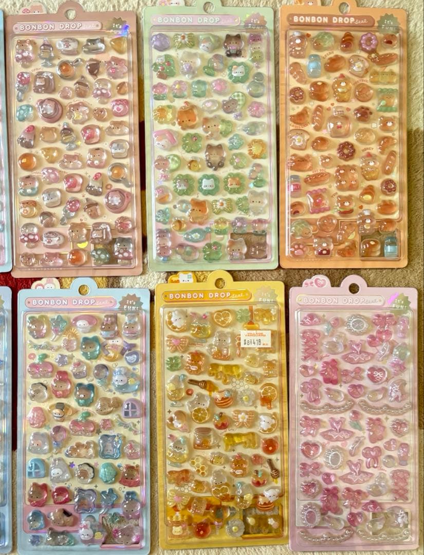 オリジナルボンボンドロップシール　ほかほか　はちみつ　はむはむ　バルーン　正規品