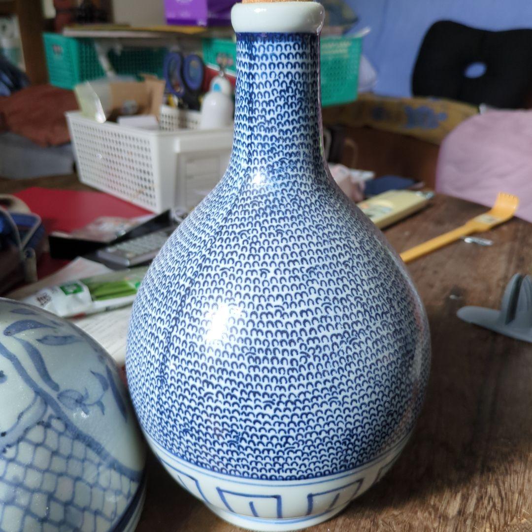 値下げ希少舟徳利微塵子印判手徳利セット