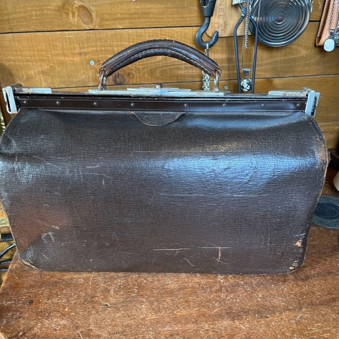 ヴィンテージ　レザードクターバッグ