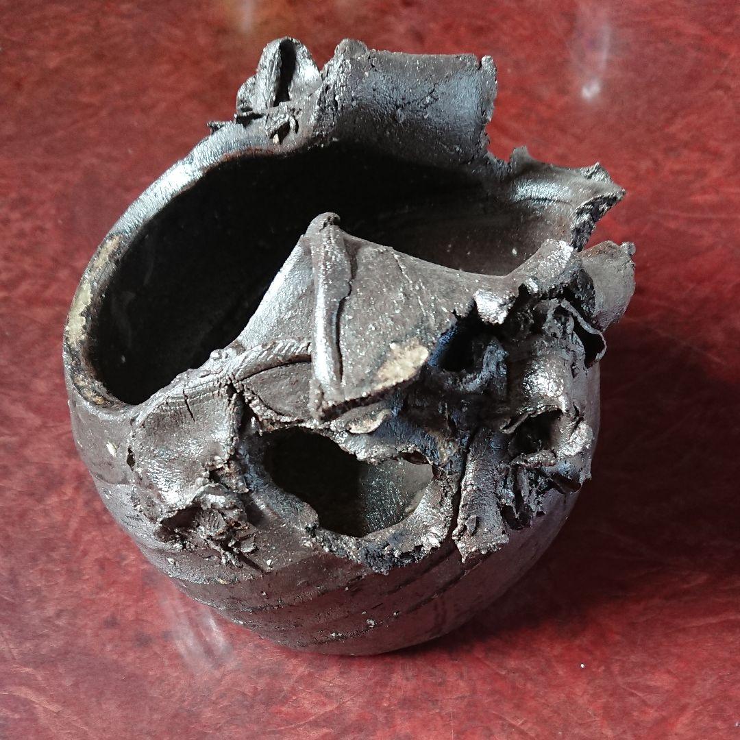 益子焼 変わり花瓶 未使用品