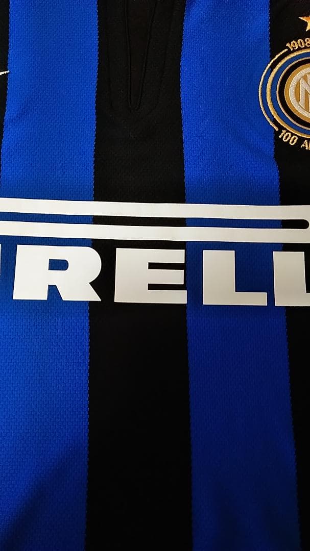 未使用 インテル 07 08 100周年記念 ユニフォーム スクデット記念 XL