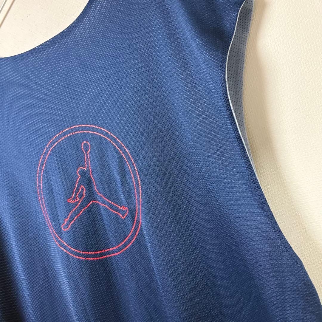 JORDAN リバーシブル タンクトップ バスケ ネイビー グレー XXL 希少