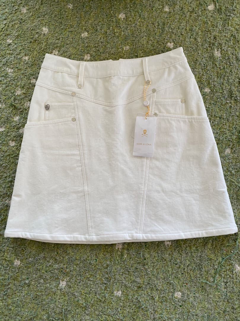 MARK&LONA ミニスカート（白）