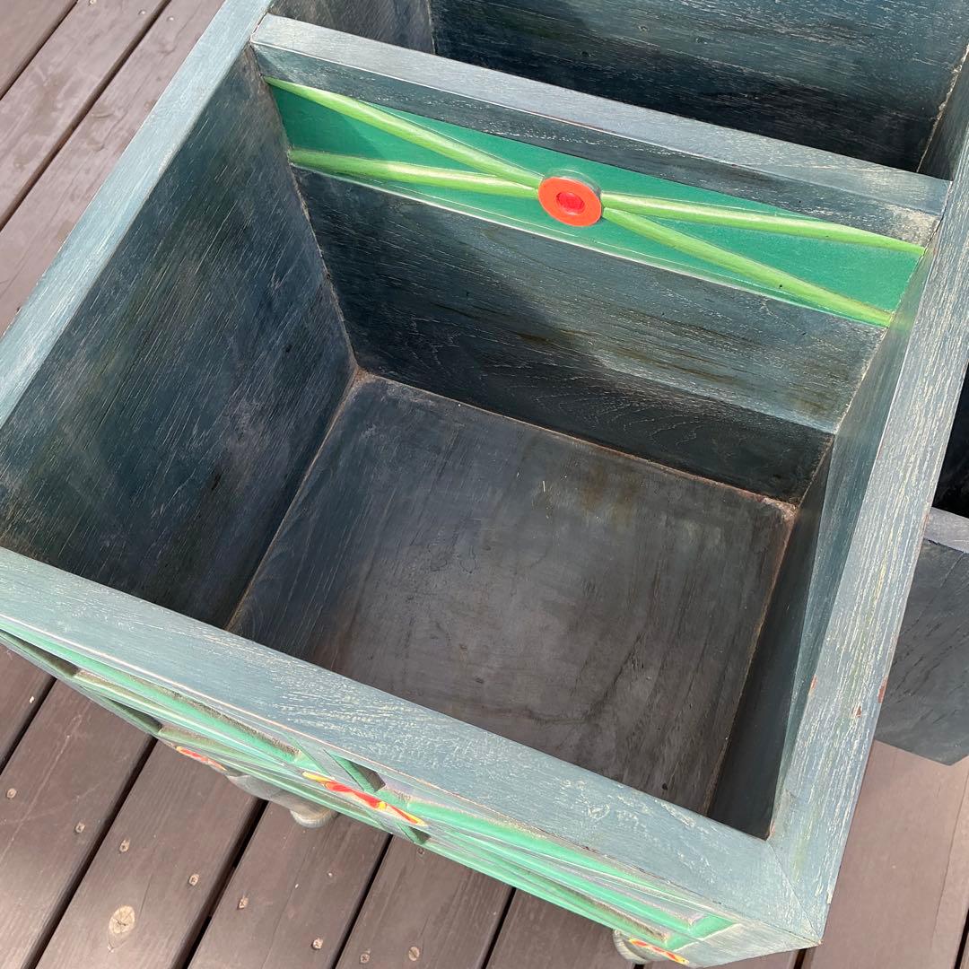 アジアンテイスト　木製収納家具 ソーイングボックス　ティッシュケース