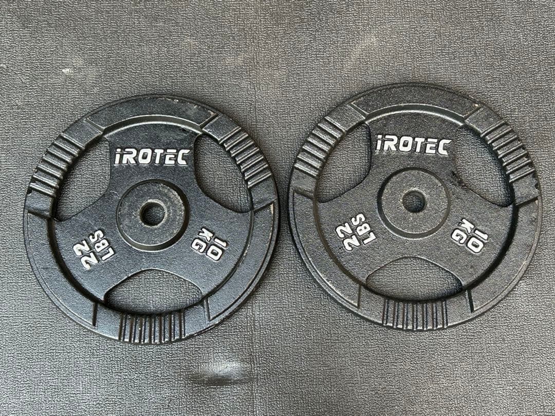 アイロテック　バーベル　プレート　10キロ　2枚セット