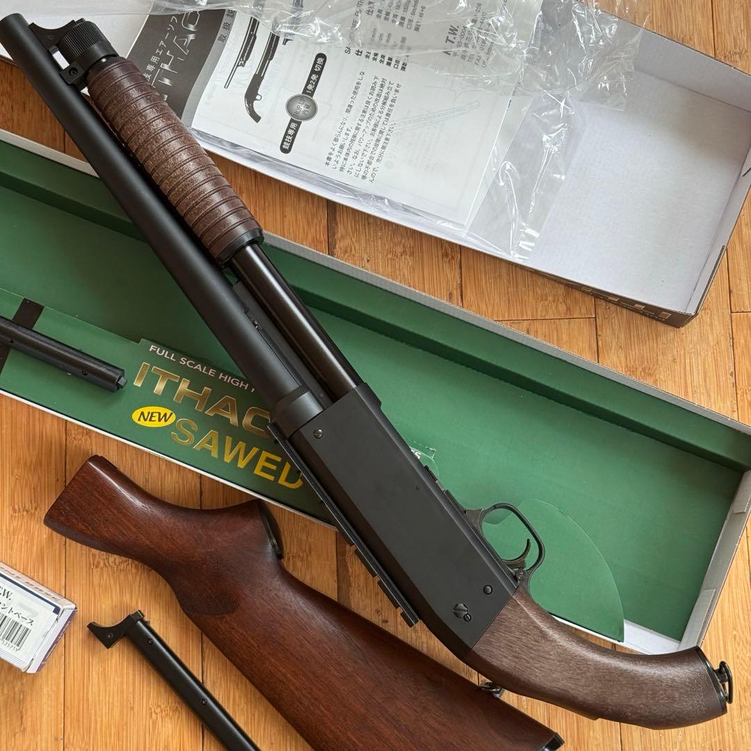 KTW エアーショットガン イサカ M37 ソードオフ