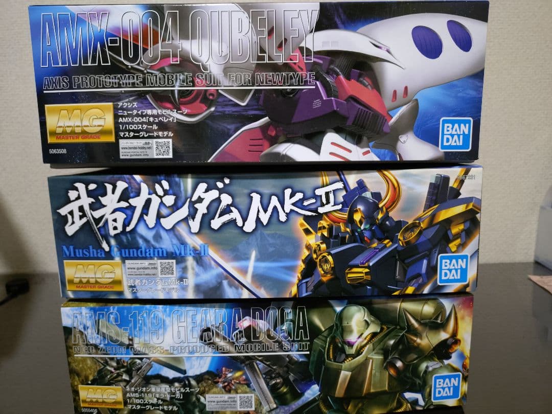 MG キュベレイ　ギラ・ドーガ　武者ガンダムMk-Ⅱ　3点 ガンプラまとめ売り
