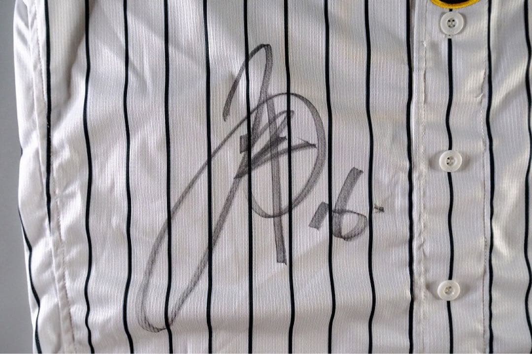 西勇輝 2023年（阪神日本一）直筆サイン実使用ジャージ・ユニフォーム/大谷翔平