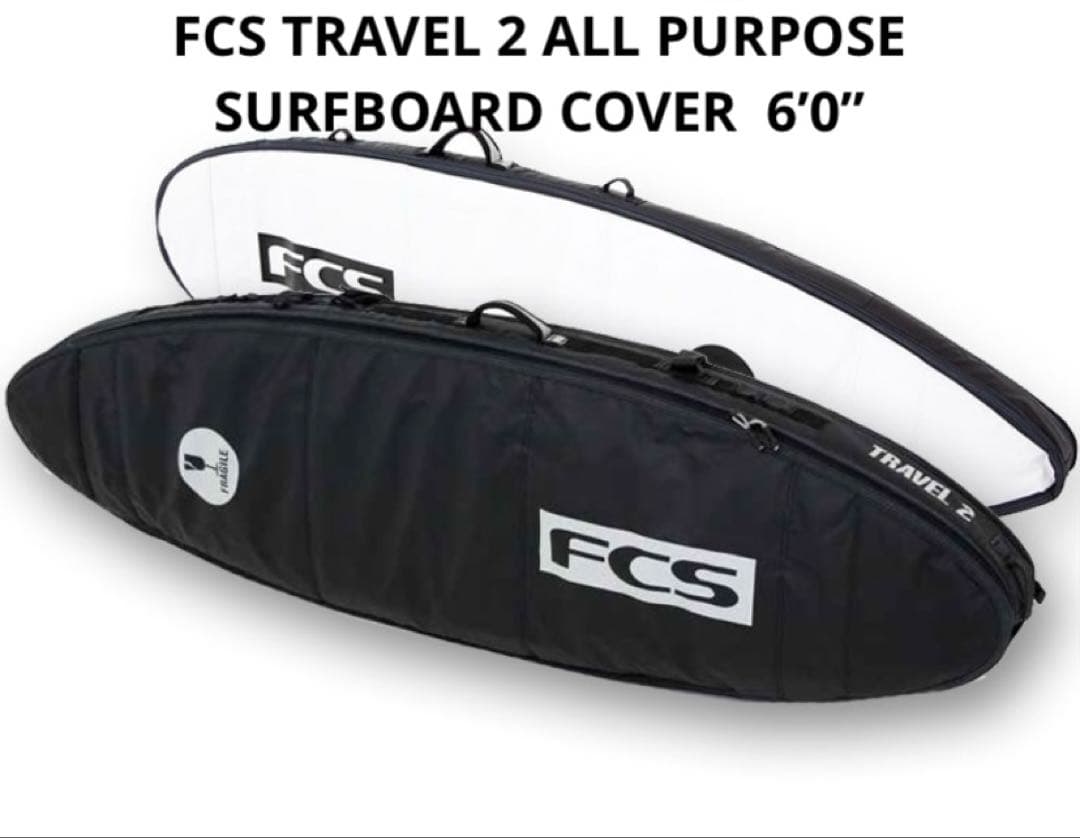 ⭐️新品★FCS TRAVEL 2 SURFBOARD COVER 6’0”