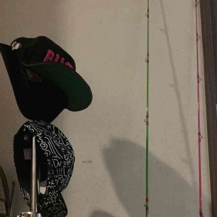 説明必ず読んで下さい  ゼニスバタフライロッド ライトグリーン&ピンク