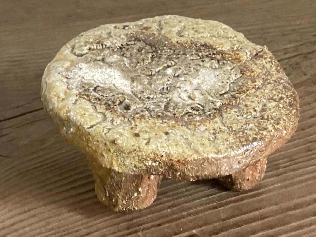 ◆希少◆コレクター放出品◆國吉清尚◆脚付き菓子台◆検＞国吉清尚◆やちむん◆壷屋焼