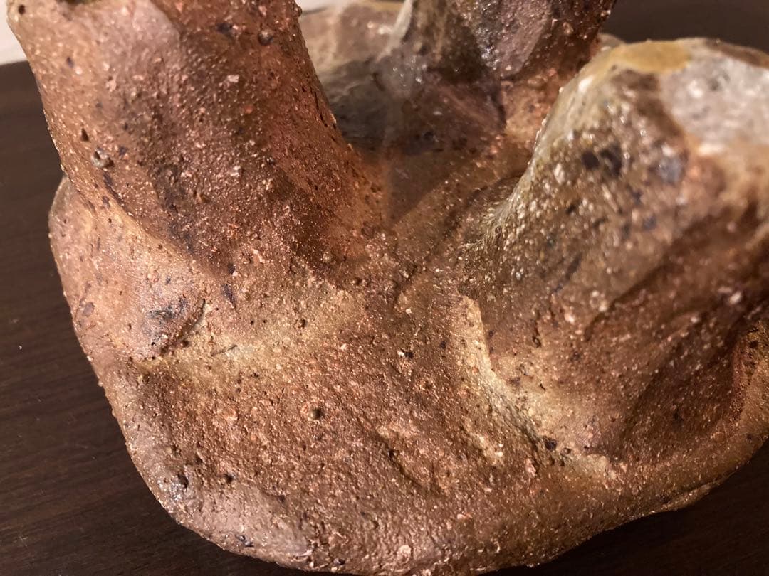 ◆希少◆コレクター放出品◆國吉清尚◆脚付き菓子台◆検＞国吉清尚◆やちむん◆壷屋焼