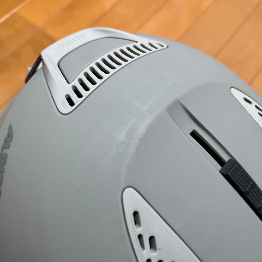 【未使用】ALPHA アルピナ ヘルメット 54-57cm グレー スキー