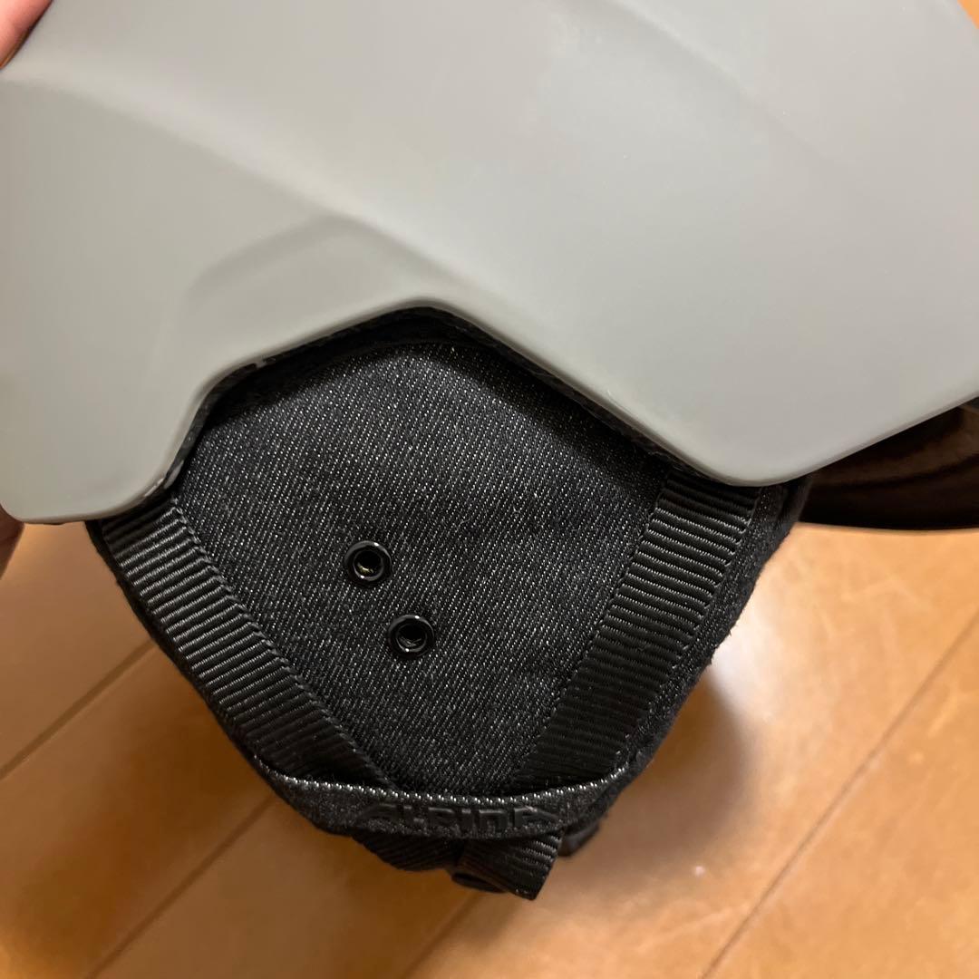 【未使用】ALPHA アルピナ ヘルメット 54-57cm グレー スキー