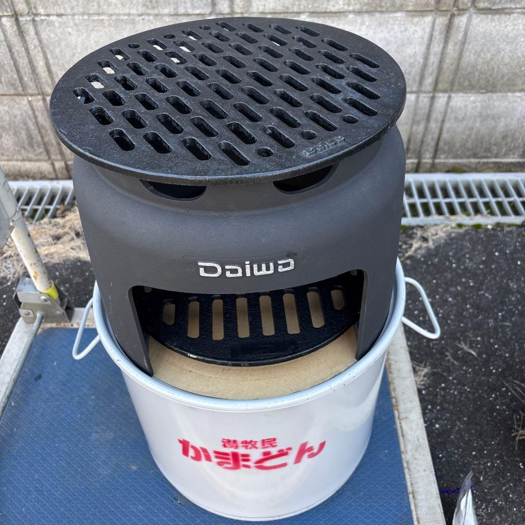 老舗鋳鉄メーカーの「オーブン」と「かまど」のセット　「かまどん」　未使用品