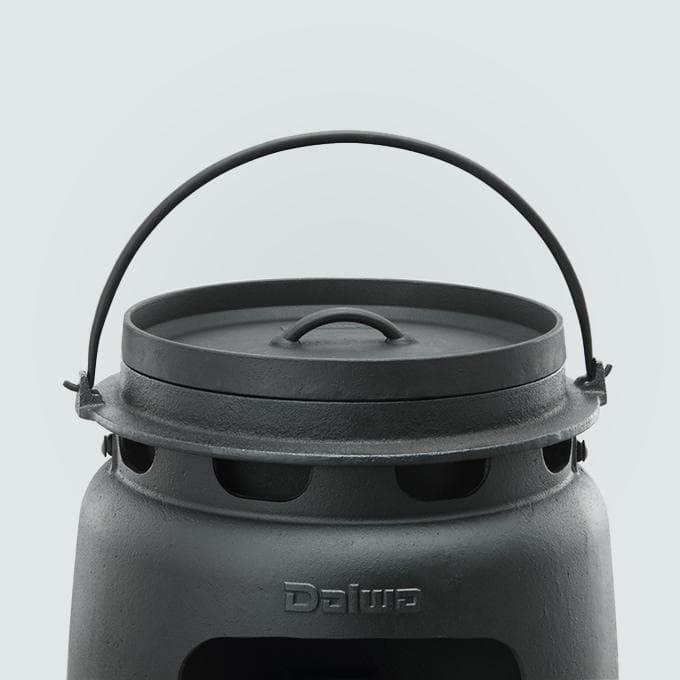 老舗鋳鉄メーカーの「オーブン」と「かまど」のセット　「かまどん」　未使用品