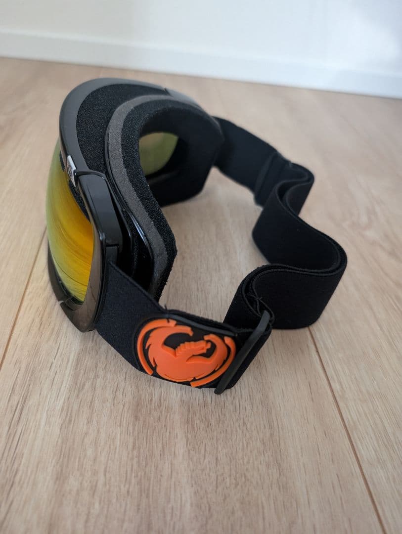 DRAGON　スノーゴーグル ミラー 予備レンズ付　オレンジ