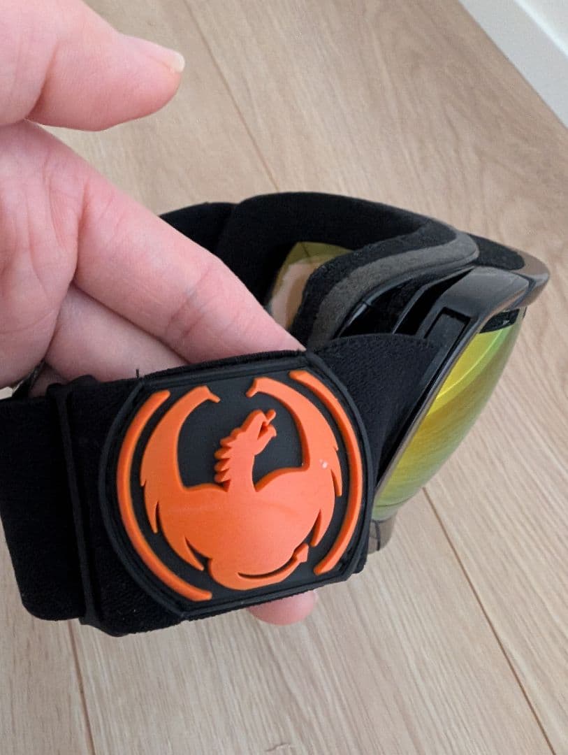 DRAGON　スノーゴーグル ミラー 予備レンズ付　オレンジ