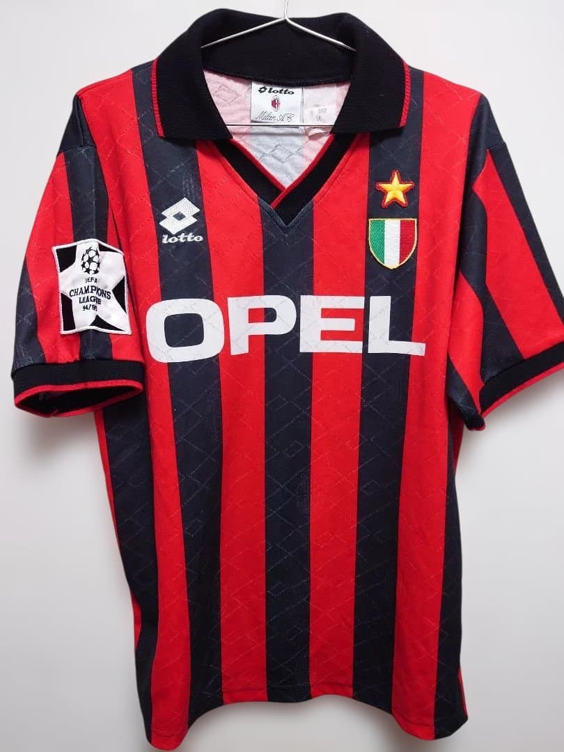 Lotto　ACミラン　1994〜95 CL仕様　パッチ付き